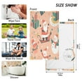 thumbnail image 6 of Yayeee 100% Cotton Hand Towels for Bathroom 16" x 28" Soft Absorbent Kitchen Towel, Pink Christmas Santa, 6 of 7