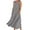 Gray, variant on Womens Autumn Winter Casual Dresses Solid Color Sleeveless Cotton Linen Long Dress