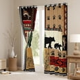 thumbnail image 3 of Manfei Farmhouse Bear Black Out Curtains, Woodland Animal Curtains Pack of 2 (42x63 Each), Teens Boys Girls Kids Bedroom Curtains, Curtains and Drapes Bedroom Decor, 3 of 6