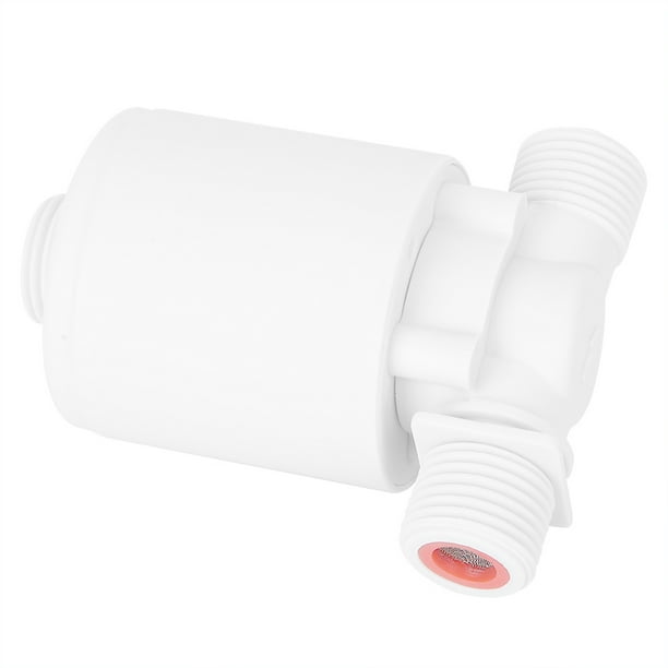 Válvula de bola flotante con rosca macho para entrada de tanque, control automático del nivel de agua, plástico G1/2 pulg.