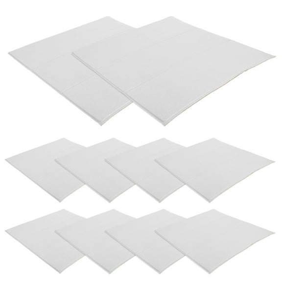 Raindrops SelfAdhesive White Faux Brick Peel and Stick Wallpaper with Realistic Texture for Home Decoration 20pcs