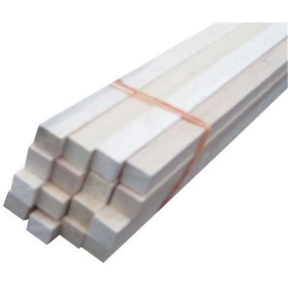 02801-R0036C1 1 x 36 in. Thunderbird Forest Poplar Dowels Square Hardwood Natural - pack of 4
