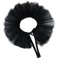 thumbnail image 1 of Guardurnaity Accesorio de disfraz de Halloween con cuello de volantes de tul para mujer, chal, solapa desmontable, blanco Accesorios de disfraces Negro 4 capas, 1 of 1