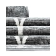 thumbnail image 6 of Unique Loom Matrix Trellis Collection Area Rug - Dots (5' Round Gray/Ivory), 6 of 7