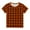 Orange, variant on AJTQTH Tshirts for Kids Summer Lightweight Comfy Clothes Outfits Girls Boys Cute Plaid Pattern Short Sleeve Crewneck Tshirts Tees Shirts Blouses Tops Orange 9-10 Years