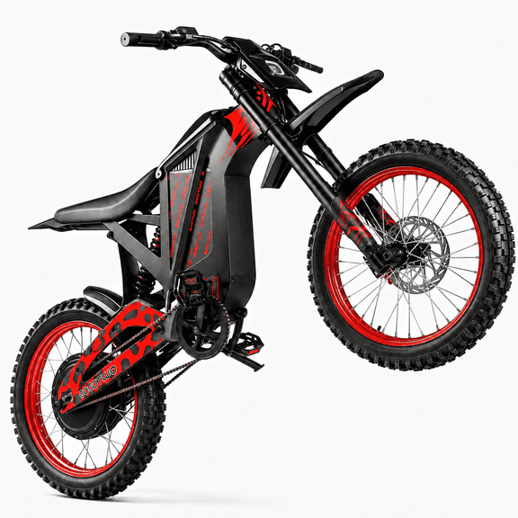 EOEOTWO EX1 Electric Dirt Bike for Adults, Fast Off-Road Electric Bike with 48V 25Ah Battery, 50 Miles Long Range, Dual Hydraulic Suspension & Disc Brakes UL2849