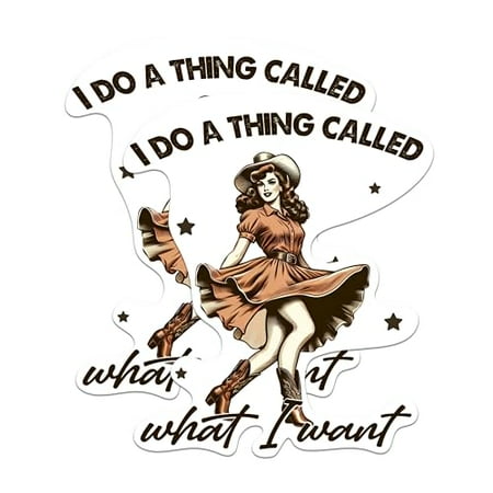 

(2 Pack) I Do A Thing Called What I Want Magnets - Sassy Fierce Empowering Magnet - 5 Inches On Longest Side - Premium Magnet - for Cars Refrigerators Toolboxes - Made in USA - MAG2011