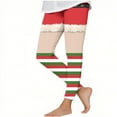 thumbnail image 4 of Favoffer Girls Christmas Printed Leggings High Waist Stretchy Soft Tights for Daily Wear Holiday Party 3-8Y, 4 of 5