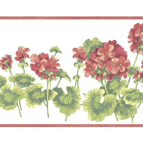 879410 Geranium Wallpaper Border  KC78355