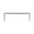 thumbnail image 3 of Zuo Outdoor Metropolitan Bench Chair, Brushed Aluminum, 3 of 3