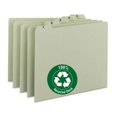 thumbnail image 2 of Smead 100% Recycled Daily Top Tab File Guide Set, 1/5-Cut Top Tab, 1 to 31, 8.5 x 11, Green, 31/Set, 2 of 3