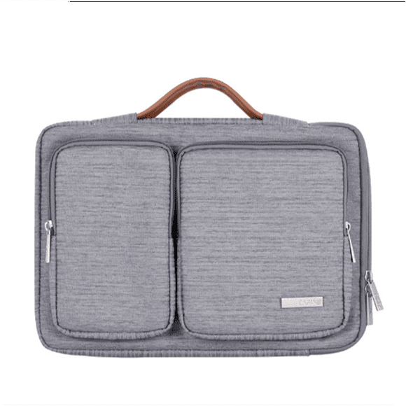 360° Protective Laptop Shoulder Bag Sleeve Case for 13 Inch New MacBook Pro Touch Bar 2016-2020 | Surface Book 3 2 | MacBook Pro Retina 2012-2015 | 13" HP Acer ASUS Computer, Gray