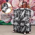thumbnail image 4 of Black and White Dinosaur Pattern Luggage Cover Fashion Suitcase Cover Baggage Covers Fit 25-28 Inch Luggage (Go Travel), 4 of 5