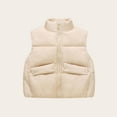 thumbnail image 2 of KyCheLot Girls Winter Outerwear Warm Sleeveless Vest Stand Collar Zip up Windproof Thermal Coat for 3-12 Years, 2 of 4