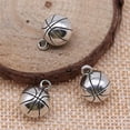 thumbnail image 2 of K-KED 58 Pcs Tibet Silver Basketball Charms Pendant 11MM C10314, 2 of 4