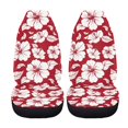 thumbnail image 5 of XYZCANDO Car Seat Covers Waterproof Car Front Seat Covers Car Seat Covers Front Seats Removable Full Protection Sedan Vehicle, Red Hibiscus Print, 5 of 10