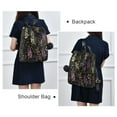 thumbnail image 4 of FORMRS Women's Travel Backpack Purse Anti-Theft Hidden Pockets Casual Shoulder Bag, Purple Floral Pattern, 4 of 7