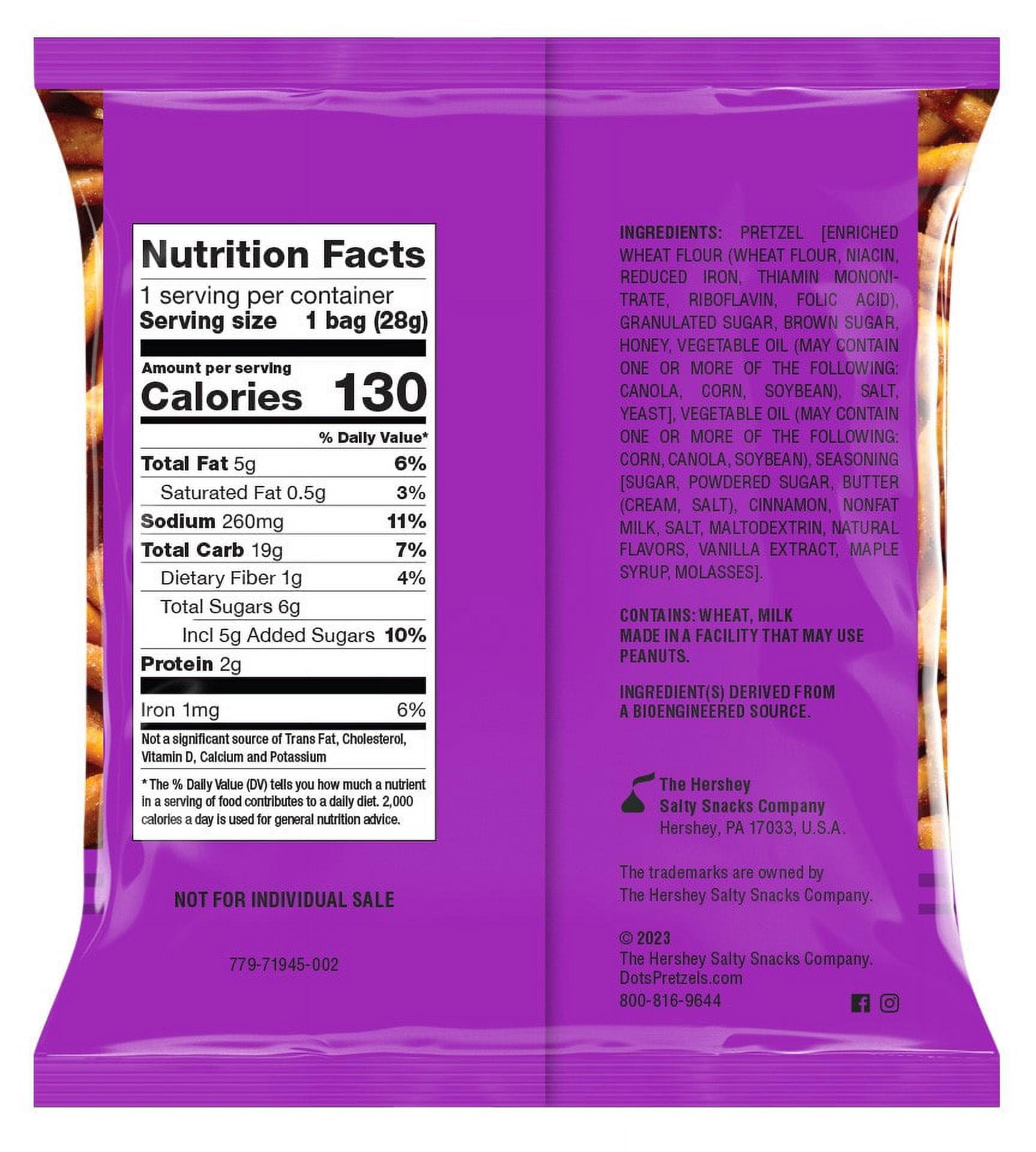 Dot's Pretzels Cinnamon Sugar Party Pack, 1 oz, 12 Count