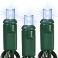 thumbnail image 1 of Queens of Christmas S-35MMPW-4G 5mm Conical Pure White Polka-dot LED Lights with 4 inch Spacing and Green Wire, 1 of 1