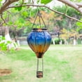thumbnail image 4 of Tkrady Hot Air Balloon Solar Light, Outdoor Flame Hanging Solar Light Outdoor Decoration Garden Porch Tree Patio Decoration Blue, 4 of 5