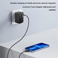 thumbnail image 3 of Adaptador enchufe Cgtredaw convertidor cargador corriente UE Reino Unido EE. UU. AU con puerto USB Dual 100-240V 5V 2.1A, 3 of 9