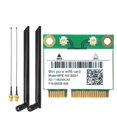 thumbnail image 1 of Tarjeta RTL8852BE WIFI6 + 2 antenas AX1800M WiFi Bluetooth 5.2 2.4GHz/5GHz Adaptador de tarjeta WIFI 802.11ax para Win10/Win11, 1 of 7