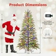 thumbnail image 5 of Resenkos 6.5-Ft Artificial Christmas Tree - Colorful LED Lighting, Green, 5 of 8