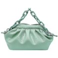 thumbnail image 1 of Bolso de mano de cuero Pu para mujer, bolsos de mano de día, estilo mensajero liso, bolso de hombro tipo nube, moda exquisita, 1 of 3