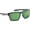 Green, variant on Sandbar Sunglasses - Matte Gray/Amber-Green Mirror