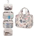 thumbnail image 2 of Large Hanging Travel Toiletry Bag for Women Wash Bag Cosmetics Makeup Bag Organizer for Full Size Accessories (Greysih Blue (Large)), 2 of 5