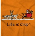thumbnail image 2 of Life is Crap Christmas Reindeer Poop Plus Size Crewneck Graphic Tee Shirt Brisco Brands 3X, 2 of 5