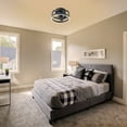 thumbnail image 5 of C Cattleya 12 in. Black Low Profile Color Changing LED Flush Mount with Remote and APP Smart Control Indoor Ceiling Fan with Dimmable Lighting, 5 of 8