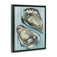 thumbnail image 4 of Stupell Industries Oysters on Blue Stripes Animals Painting Black Floater Framed Canvas Art Print Wall Art, 17 x 21, 4 of 10