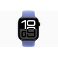 thumbnail image 2 of Restored Apple Watch Series 10 GPS + Cellular 46mm Jet Black Aluminium Case with Periwinkle Solo Loop - Medium Band (Refurbished), 2 of 5