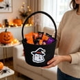 thumbnail image 7 of Under 5 Gifts for Kids!Halloween Candy Basket Reversible Fabric 7.9x5.5 in 5 Colors & Sturdy for Trick or Treat Party Snack Gift Decor Halloween Decor by MPOISVA, 7 of 7