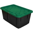 thumbnail image 1 of Caja BoxUpGreen 1Pza 102 Lt 77x52x38cm Apilable Polietileno Color Negro/Verde., 1 of 1