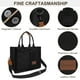 thumbnail image 4 of LHSHID Canvas Tote Bag with Multi Pockets Everything Tote for Women Church Bag Mommy Diapper Bag with Compartments, 4 of 6