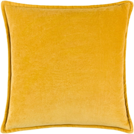 Surya Cotton Velvet Pillow Cover With Mustard Finish CV050-2020