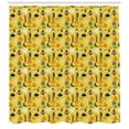 thumbnail image 3 of Ambesonne Ghost Shower Curtain, Halloween Elements Cartoon, 69"Wx84"L, Multicolor, 3 of 3