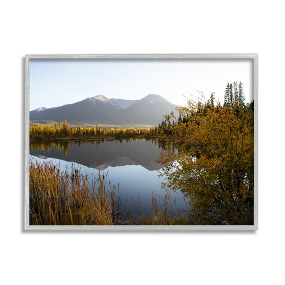 Stupell Industries Breathtaking Mountain Lake Reflection Landscape Photography, 14 x 11, Design by Carol Robinson