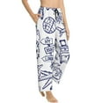 thumbnail image 2 of Kll Womens World Travel2 Print Pajama Pants Soft Pajama Bottoms For Women Cozy Lounge Pants, 2 of 9