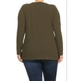 thumbnail image 3 of Women's Plus Size Classic Fit Long Sleeve Cotton Scoop-Neck T-Shirt Tunic, 3 of 6