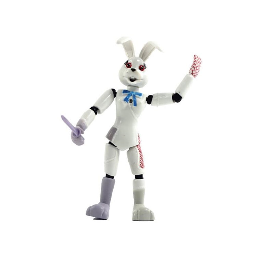 5Pcs/Set Anime Figure Inspired by Five Nights at Freddys Action Figures  Detachable Joint FNAF Cute Bonnie Rabbit Foxy Action Figures PVC Model Five  Nights at Freddys Toys Set with Light for Fans