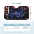 thumbnail image 2 of Kdxio Glasses And Fireworks Print Windshield Sun Shade, Foldable Sun Blocker for Car,Truck,SUV Automotive Interior Sun Protection,Reflective Shade for Front Windshield(Medium), 2 of 6