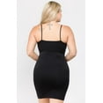 thumbnail image 2 of K-Cliffs Women's Seamless Cami Slip Dress - One Size/Plus Size - Black, 2 of 4