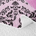 thumbnail image 5 of Erosebridal Fashion Women Bowtie Quilt King,Victorian Baroque Flower King Coverlet Set For Adults,3pcs, 5 of 7
