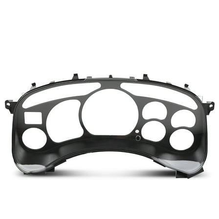 PIT66 Instrument Cluster Lens Black Fit for Chevy Tahoe Silverado 1500 GMC Yukon Sierra 1999-2002