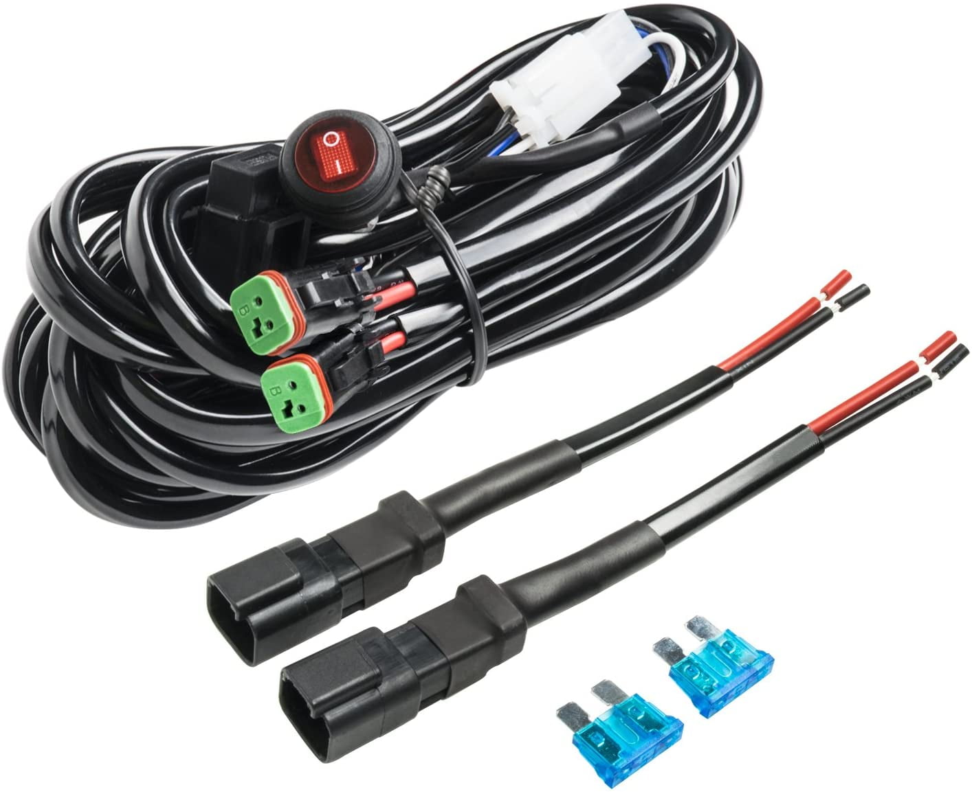 12V 40A Off Road LED LIGHT Bar On Off Power Switch Relay Wiring Harness