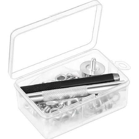 

Maoch01 Grommet Eyelets Tool Kit Embossing Setting Tool and 100 Sets Eyelet Grommets with Storage Box (6mm Inner Diameter)