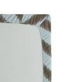 thumbnail image 2 of Ambesonne Aqua Fitted Sheet, Sketchy Chevron Zig Zag, Full Size, Sky Blue and Brown, 2 of 2